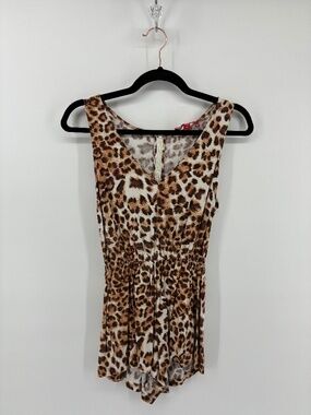Guess Leopard Print Sleeveless Romper